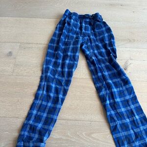 UGG Kids Blue Plaid Joggers